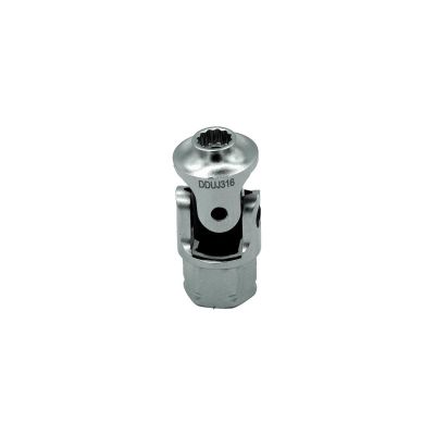 VIMDDSUJ4316 image(0) - VIM TOOLS 3/16 Inch 12-Pt Dual Drive Stubby UJ SAE Socket - 1/4 Inch X 11mm Drive