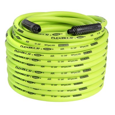 LEGHFZ38100YW2 image(0) - Legacy Manufacturing Flexzilla Air Hose, 3/8" x 100', 1/4" MNPT Fittings
