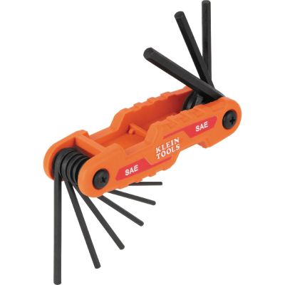KLE70540 image(0) - Klein Tools Compact Folding Hex Key Set, SAE