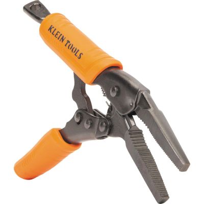 KLE38611 image(0) - Klein Tools Long Nose Locking Pliers, 6-Inch