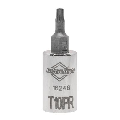 MAY16246 image(0) - Mayhew Mayhew T10IPR Tamper Torx Plus&reg; Short Insert Socket Bit, 1/4-Inch Drive