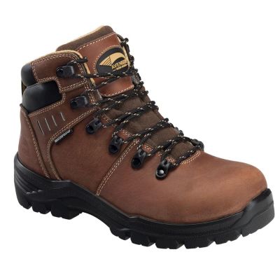 FSIA7451-11W image(0) - Avenger Work Boots Foundation - Women's Boots - Carbon Nano-Fiber Toe - IC|EH|SR|PR - Brown/Black -Size: 11 - E - (Wide)
