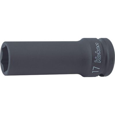 KKN14301M-20 image(0) - Ko-ken USA 14301M-20 1/2 Sq. Dr. Socket 20mm 6 point Length 80mm Thin walled