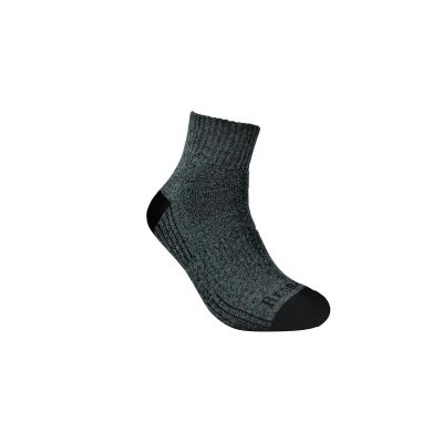 RDBBAMLQ image(0) - Redback Boots USA Bamboo Qtr. Ankle Sock Heather Grey