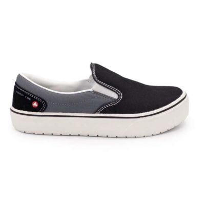 FSIAW7040-7B image(0) - AIRWALK VENICE - Women's Canvas Slip On - CT|EH|SF|SR - Black / Castle Rock - Size: 7 - B - (Medium)