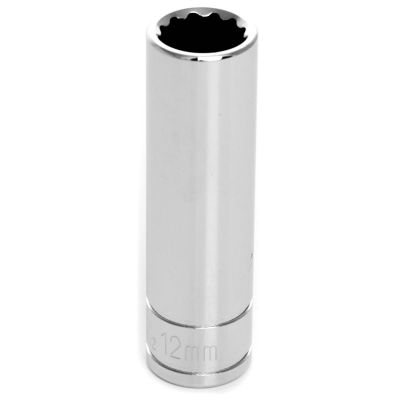 WLMW38712 image(0) - Wilmar Corp. / Performance Tool 3/8" Drive 12mm 12pt Deep Socket