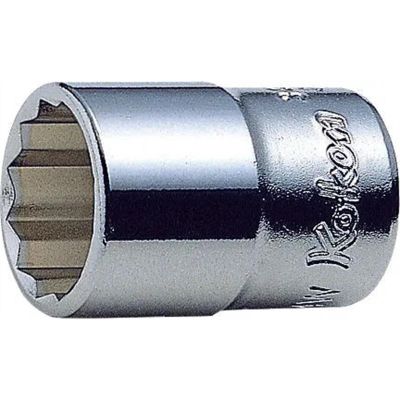 KKN3405W-1-4 image(0) - Ko-ken USA 3405W-1/4 3/8 Square Drive Socket Whitworth 1/4 12 Point Length 26 mm