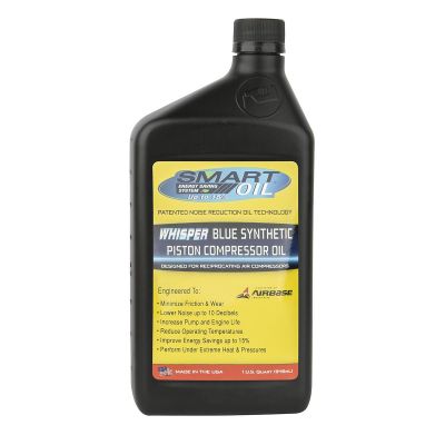 LEGOILPIS102Q image(0) - Legacy Manufacturing Smart Oil&trade; Whisper Blue Synthetic Air Compressor Oil, 1 Qt.