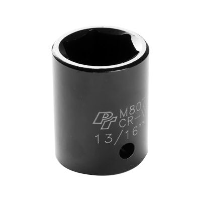 WLMM807 image(0) - Wilmar Corp. / Performance Tool 1/2" Drive 13/16" 6pt Impact Socket