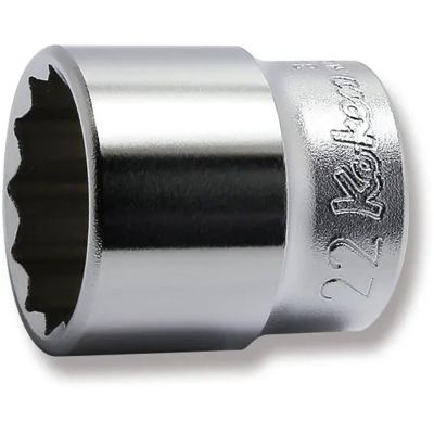 KKN3405M-22 image(0) - Ko-ken USA 3405M-22 3/8 Square Drive Socket 22 mm 12 Point Length 32 mm
