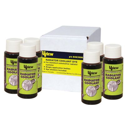 UVUB483906 image(0) - UVIEW RADIATOR COOLANT DYE 6 - 1OZ BOTTLES