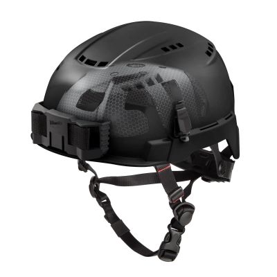 MLW48-73-1360 image(0) - Milwaukee Tool BOLT Black Vented Safety Helmet with IMPACT ARMOR Liner (USA) - Type 2, Class C