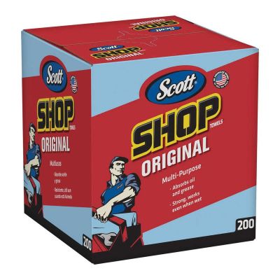 KIM75190 image(0) - Kimberly-Clark SHOP TOWELS IN A BOX 200CT (SHEET SIZE 9X12)