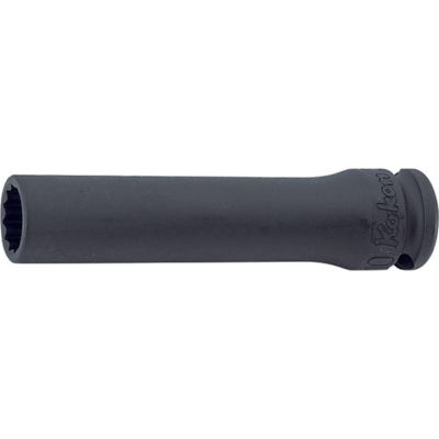 KKN13305M-13 image(0) - Ko-ken USA 13305M-13 3/8 Sq. Dr. Socket 13mm 12 point Length 80mm