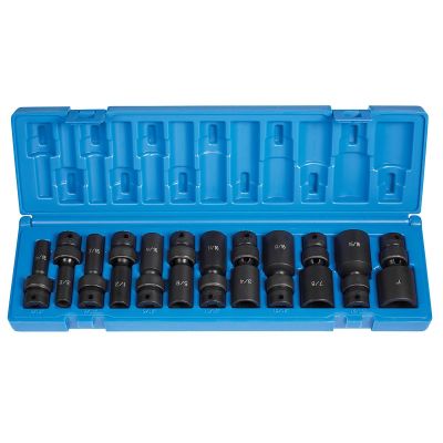 GRE1212UD image(0) - Grey Pneumatic 3/8" Dr. 12 Piece Deep Length Fract. Universal Set