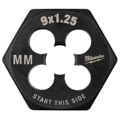 MLW49-57-5347 image(0) - Milwaukee Tool M9-1.25 mm 1-Inch Hex Threading Die