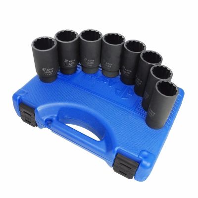 AST78868 image(0) - Astro Pneumatic 8pc 12-Point Axle Nut Socket Set