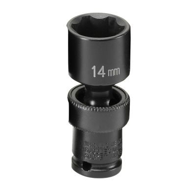 GRE914UMS image(0) - Grey Pneumatic 1/4" Surface Drive x 14mm Standard Universal Socket