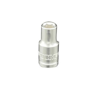 VIMSMS6437 image(0) - VIM Tools 7/16 Inch SAE 6 Point 3/8 Inch Drive Socket - Satin Finish