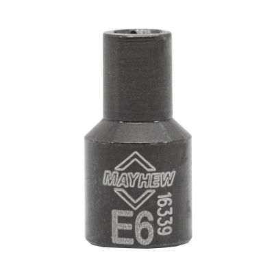 MAY16339 image(0) - Mayhew Mayhew E6 Inverted Torx&reg; Socket Bit, 1/4-Inch Drive