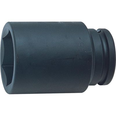 KKN17300M-50 image(0) - Ko-ken USA 17300M-50 1.1/2 Sq. Dr. Socket 50mm 6 point Length 135mm