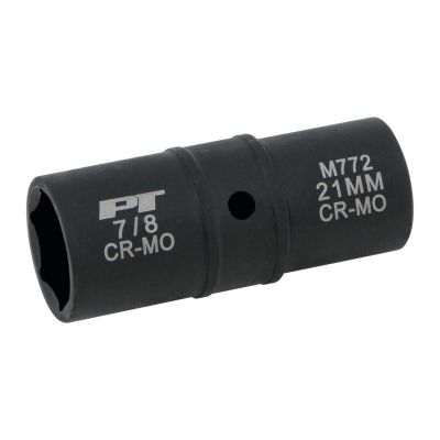 WLMM772 image(0) - Wilmar Corp. / Performance Tool 1/2" Drive 7/8"/21mm Flip Impact Socket