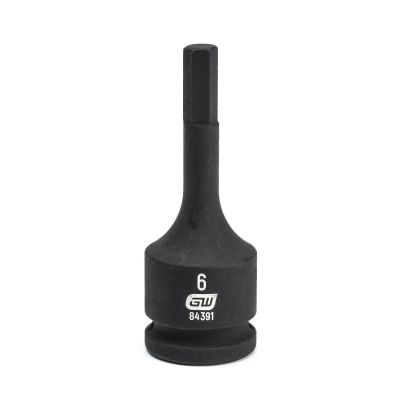 KDT84391 image(0) - GEARWRENCH 3/8 Inch Drive Hex Bit Impact Metric Socket 6mm