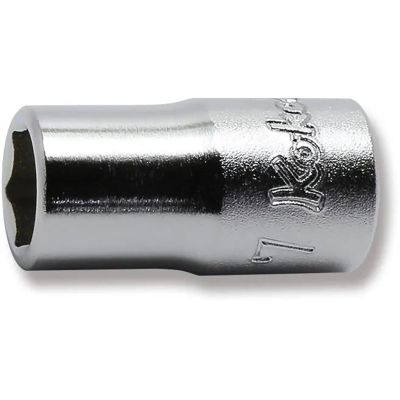KKN2400M-7 image(0) - Ko-ken USA 2400M-7 1/4 Sq. Dr. Socket 7mm 6 point Length 22mm