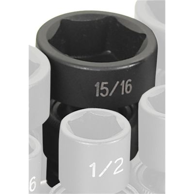 GRE1030U image(0) - Grey Pneumatic 3/8" Drive x 15/16" Standard Universal Socket