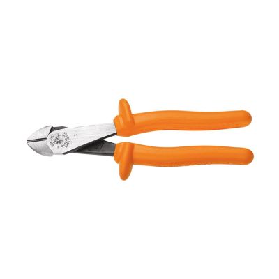 KLED200028INS image(0) - Klein Tools Diagonal Cutting Pliers, Insulated, Heavy-Duty, 8-Inch