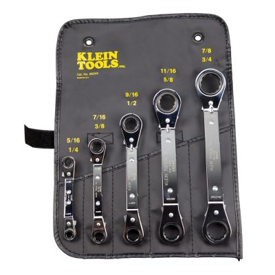 KLE68242 image(0) - Klein Tools Reversible Ratcheting Box Wrench, 3/4 x 7/8-Inch
