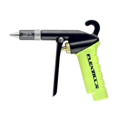 LEGAG1402FZ image(0) - Legacy Manufacturing Flexzilla X1 Blow Gun with Quiet-Flo Safety Nozzle, ZillaGreen
