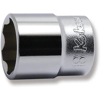 KKN3410M-18 image(0) - Ko-ken USA 3410M-18 3/8 Square Drive Socket 18 mm Surface Length 30 mm