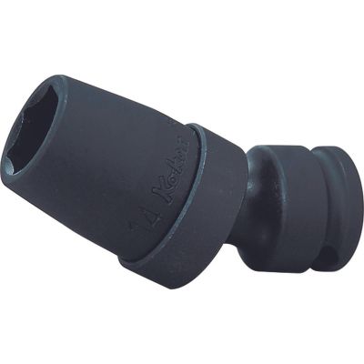 KKN13440M-16 image(0) - Ko-ken USA 13440M-16 3/8 Sq. Dr. Universal Socket 16mm 6 point Length 59mm