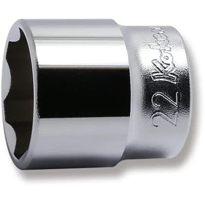 KKN3410M-22 image(0) - Ko-ken USA 3410M-22 3/8 Square Drive Socket 22 mm Surface Length 32 mm