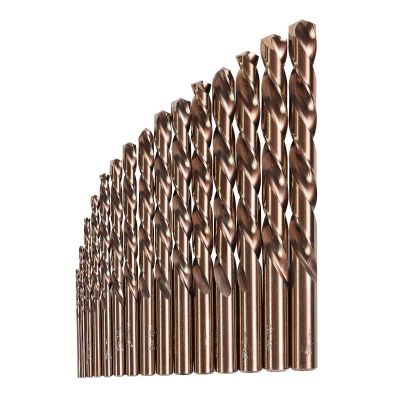 KNK15KK6 image(0) - KnKut KnKut 15 Piece Left Hand Jobber Length Drill Bit Set 1/16"-1/2" by 32nds