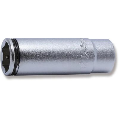 KKN2350M-12 image(0) - Ko-ken USA 1/4 Sq. Dr. Deep NUT GRIP&reg; Socket 12mm