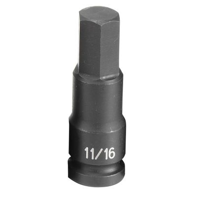 GRE2922F image(0) - Grey Pneumatic 1/2" Drive x 11/16" Hex Driver