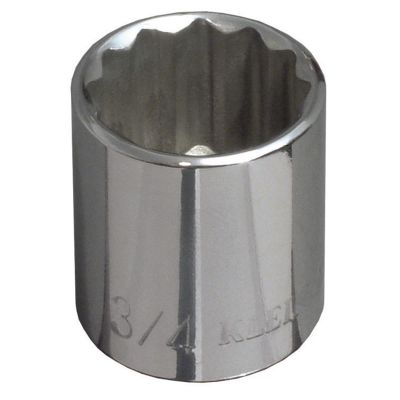 KLE65704 image(0) - Klein Tools 5/8-Inch Standard 12-Point Socket, 3/8-Inch Drive
