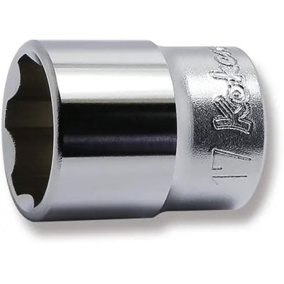 KKN3410M-17 image(0) - Ko-ken USA 3410M-17 3/8 Square Drive Socket 17 mm Surface Length 29 mm