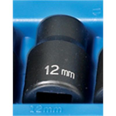 GRE2112M image(0) - Grey Pneumatic 1/2" Drive x 12mm Standard - 12 Point Socket