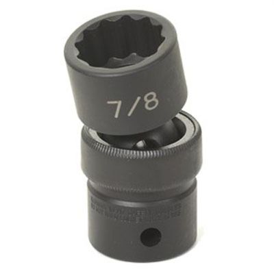 GRE2120U image(0) - Grey Pneumatic 1/2" Drive x 5/8" Standard Universal- 12 Point Socket