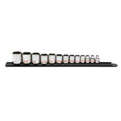 KDT80553H image(0) - GEARWRENCH 13 Piece 3/8" Drive 6 Point SAE Hi-Viz Socket Set