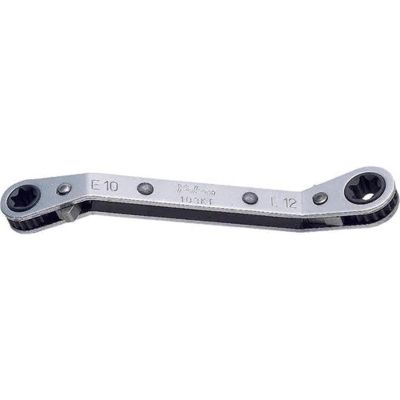 KKN103KT-E10XE12 image(0) - Ko-ken USA 103KT-E10XE12 Reversible Ratcheting Ring Wrench TORX E10xE12 - Length 128 mm