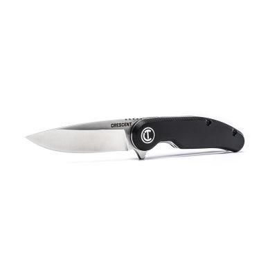 KDTCPK325C image(0) - GEARWRENCH KNIFE, POCKET 3.25", BLACK, D POINT