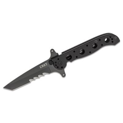 CRKM16-13SFG image(0) - CRKT (Columbia River Knife) M16-13SFG 1.4116 Titanium Nitride Veff Serrationswith  Blade Folding Knife with Liner Lock G10 Handle - Black