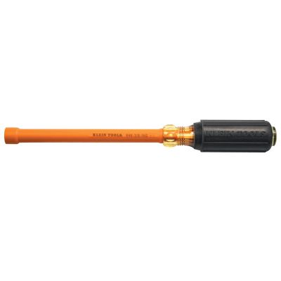 KLE646916 image(0) - Klein Tools 9/16-Inch Nut Driver 6-Inch Hollow Shaft