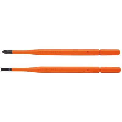 KLE13156 image(0) - Klein Tools Screwdriver Blades, Insulated Single-End, 2-Pack