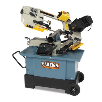 BLI1001684 image(0) - Baileigh BS-712MS - 7" x 10 Geared Head Mitering Horizontal/Vertical Band Saw 1HP, 120V, 1 Phase