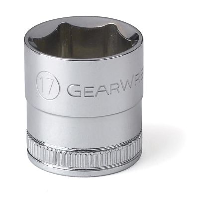 KDT80385 image(0) - GEARWRENCH 3/8 Inch Drive 6 Point Standard Metric Socket 17mm